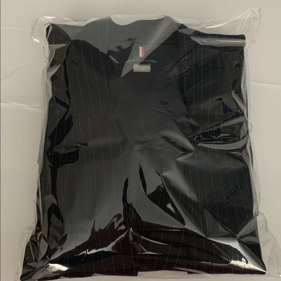 Tommy Hilfiger Women's Pinstriped Open-Front Jacket - Midnight/Ivory - Picture 15 of 15